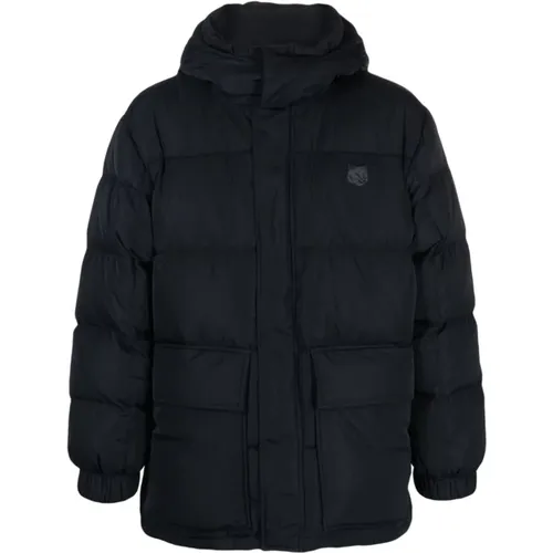 Quilted Jacket with Fox Motif , male, Sizes: S, M - Maison Kitsuné - Modalova