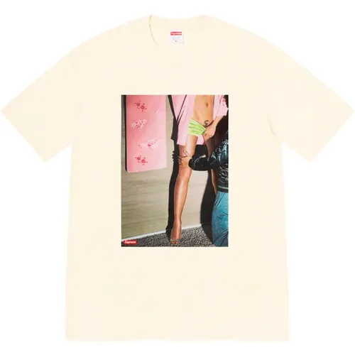 Klassisches Baumwollgrafik-T-Shirt Limited Edition , Herren, Größe: M - Supreme - Modalova