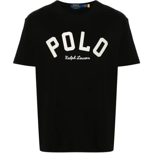 Schwarze T-Shirts und Polos mit Pony-Logo - Polo Ralph Lauren - Modalova