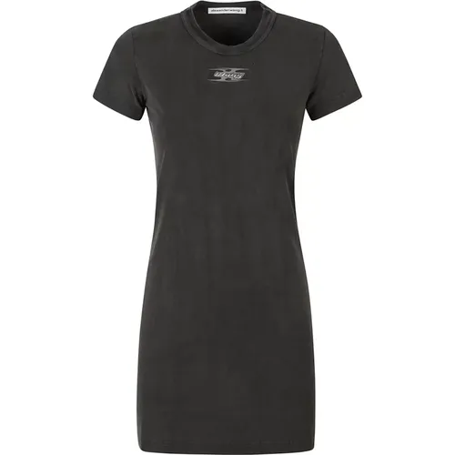 Logo Mini Kleid Blade Stil , Damen, Größe: S - alexander wang - Modalova