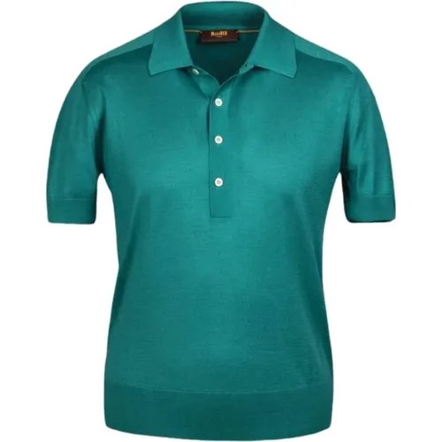 Polo Hemd,Luxuriöses Mulberry Seiden Polo Shirt,T-Shirt - Moorer - Modalova