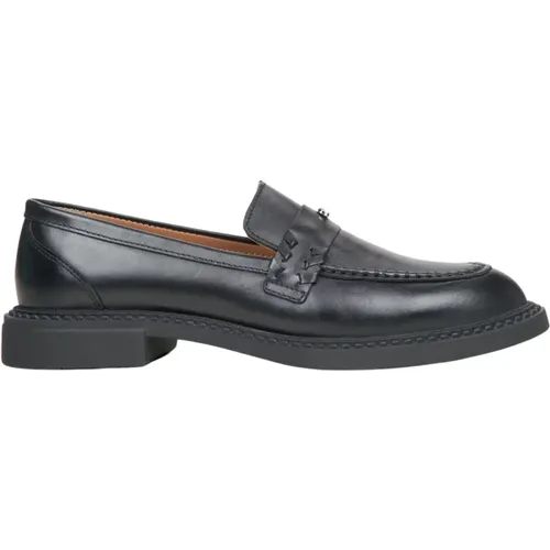 Damen Schwarze Lederloafer Er00115646 , Damen, Größe: 37 EU - Estro - Modalova