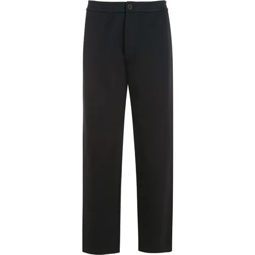 Straight Leg Trousers , male, Sizes: L - Giorgio Armani - Modalova