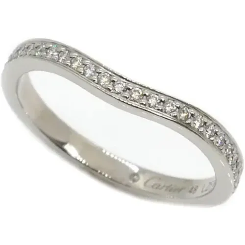 Pre-owned Platinum rings , female, Sizes: ONE SIZE - Cartier Vintage - Modalova