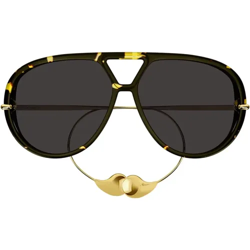 Drop Aviator Sunglasses , male, Sizes: 63 MM - Bottega Veneta - Modalova