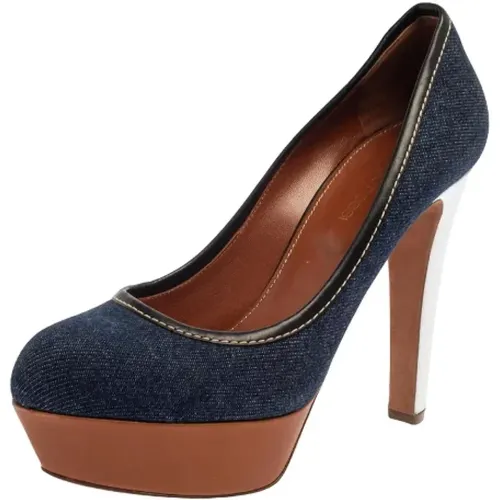 Pre-owned Pumps, female, , Size: 8 1/2 US Pre-owned Denim heels - Sergio Rossi Pre-owned - Modalova