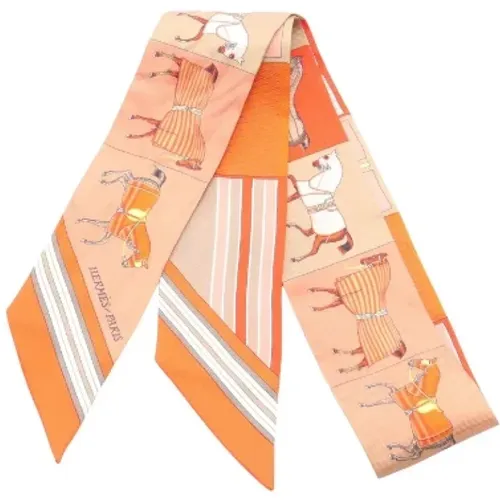 Pre-owned Scarves, female, , Size: ONE SIZE Pre-owned Silk scarves - Hermès Vintage - Modalova