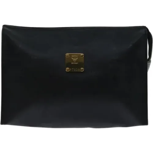 Pre-owned Clutches, female, , Size: ONE SIZE Pre-owned Canvas clutches - MCM Pre-owned - Modalova