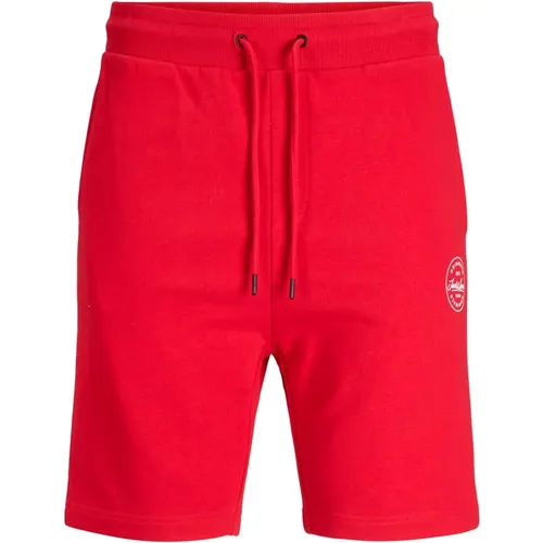 Klassische Rote Shorts mit Logo - jack & jones - Modalova