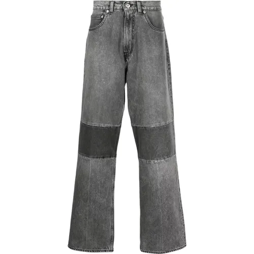 Straight Jeans, male, , Size: W29 L32 Black/Grey Extended Third Cut Jeans - Our Legacy - Modalova