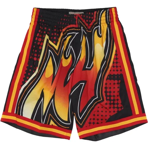 Sportswear, male, , Size: XL Miami Heat Basketball Shorts - Mitchell & Ness - Modalova