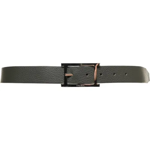 Belts, male, , Size: 100 CM Grained Leather Belt Olive Chic Style - Orciani - Modalova