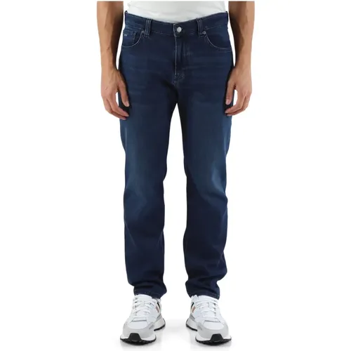 Regular Fit Jeans Fünf Taschen , Herren, Größe: W35 - Boss - Modalova