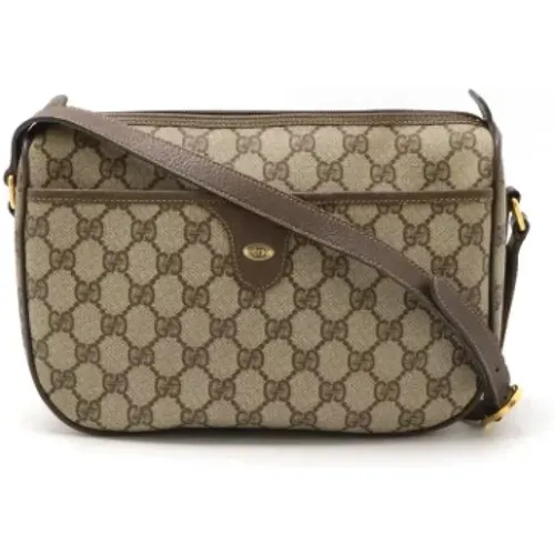 Pre-owned Cross Body Bags, female, , Size: ONE SIZE Pre-owned Leather shoulder-bags - Gucci Vintage - Modalova