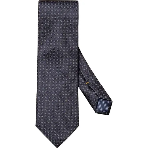 Elegant Silk Print Tie , male, Sizes: ONE SIZE - Eton - Modalova