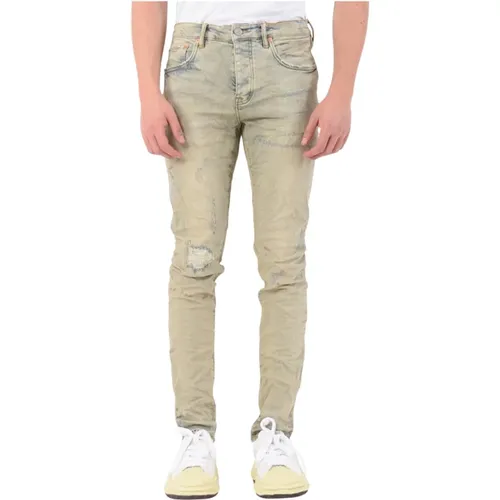 Slim-fit Jeans , Herren, Größe: W33 - Purple Brand - Modalova