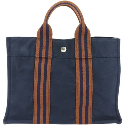 Pre-owned Tote Bags, female, , Size: ONE SIZE Pre-owned Cotton handbags - Hermès Vintage - Modalova