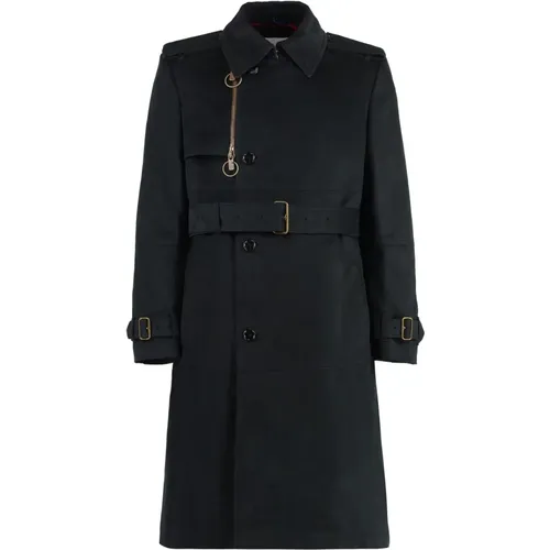 Trench Coats, male, , Size: L Classic Cotton Trench Coat - Burberry - Modalova