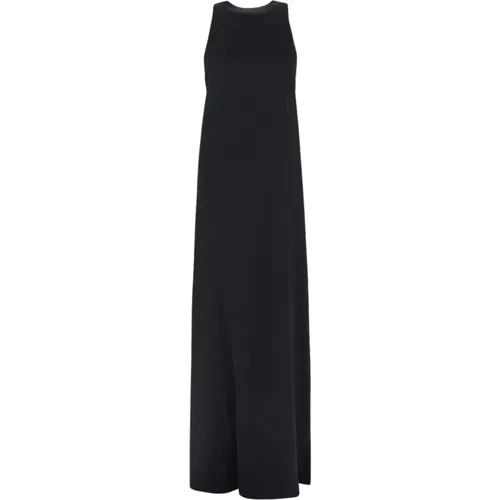 Elegantes Schwarzes Acetat-Kleid - Saint Laurent - Modalova