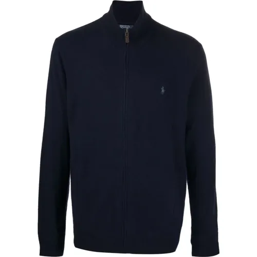 Wool Full Zip Sweater , male, Sizes: S, 2XL, XL - Polo Ralph Lauren - Modalova