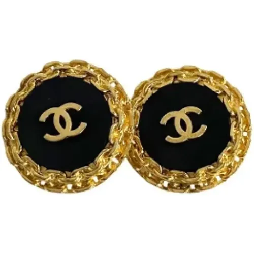 Pre-owned Jewellery, female, , Size: ONE SIZE Pre-owned Metal earrings - Chanel Vintage - Modalova