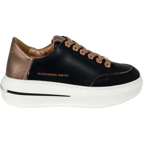 Lancaster Woman Sneakers Schwarz Dunkles Kupfer , Damen, Größe: 35 EU - Alexander Smith - Modalova