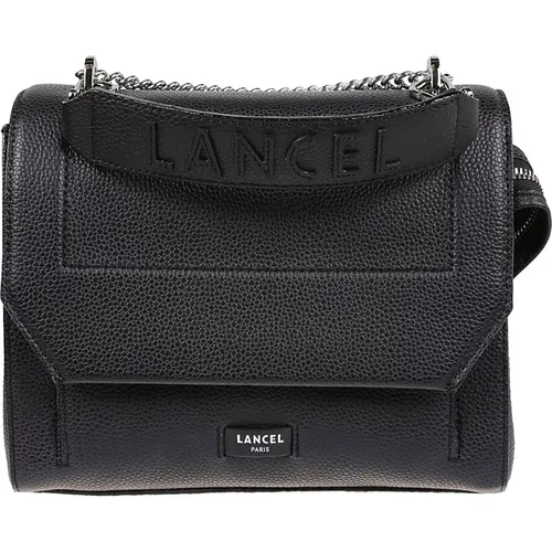 Schwarze Ninon Flap Tasche , Damen, Größe: ONE Size - Lancel - Modalova