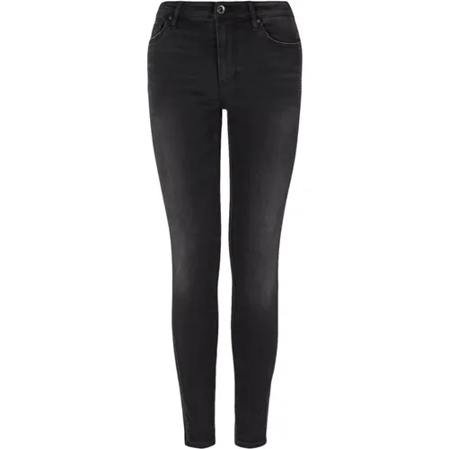 Denim Jeans Mittelwaschung Reißverschluss , Damen, Größe: W25 - Armani Exchange - Modalova