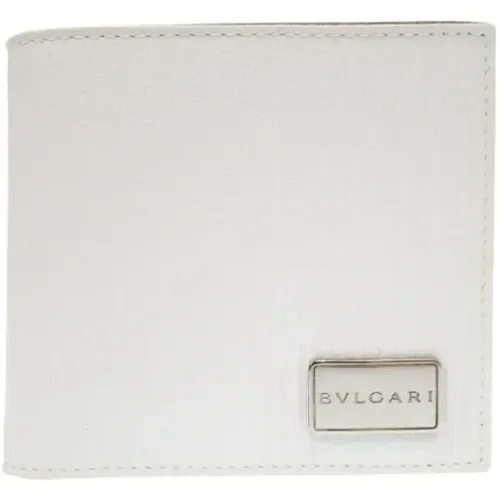 Pre-owned Wallets, male, , Size: ONE SIZE Pre-owned Leather wallets - Bvlgari Vintage - Modalova