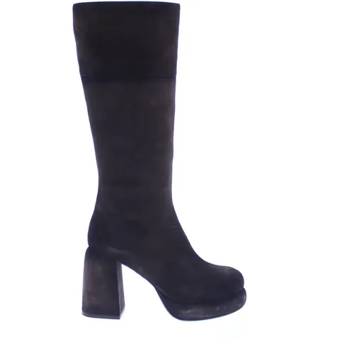 Eleganter High Boot - coffee bean , Damen, Größe: 39 EU - Bronx - Modalova