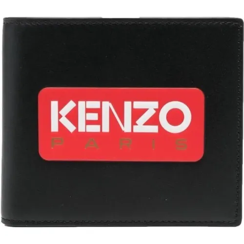 Wallets Cardholders,Noir Logo Fold Geldbörse - Kenzo - Modalova