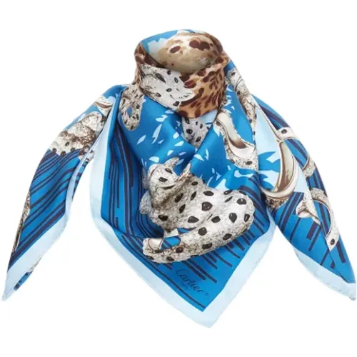 Pre-owned Scarves, female, , Size: ONE SIZE Pre-owned Silk scarves - Cartier Vintage - Modalova