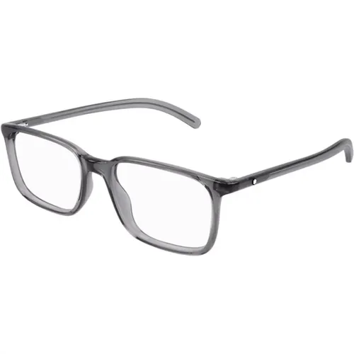 Grey Stylish Mb0328O 002 Sunglasses , male, Sizes: 54 MM - Montblanc - Modalova