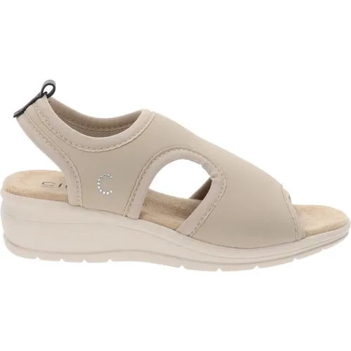 Stoff Damen Sandalen Stilvoller Komfort , Damen, Größe: 36 EU - Cinzia Soft - Modalova