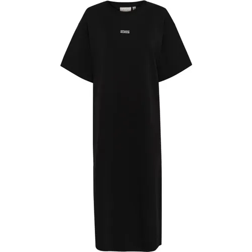 Midi Dresses, female, , Size: M Sporty Dress with Half Sleeves - Gestuz - Modalova