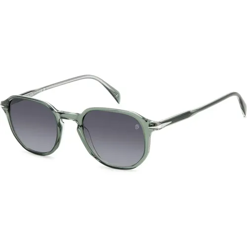 Green/Grey Shaded Sunglasses , male, Sizes: 50 MM - Eyewear by David Beckham - Modalova