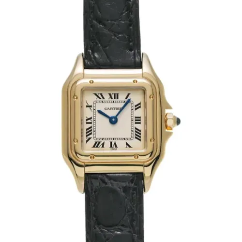 Pre-owned Watches, female, , Size: ONE SIZE Pre-owned Leather watches - Cartier Vintage - Modalova