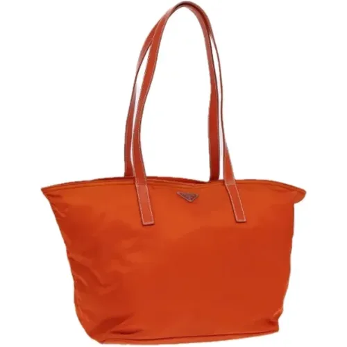 Pre-owned Tote Bags, female, , Size: ONE SIZE Pre-owned Leather totes - Prada Vintage - Modalova