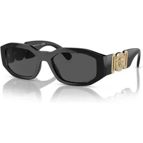 Biggie Ve4361-Gb1/87 Sunglasses , male, Sizes: 53 MM - Versace - Modalova