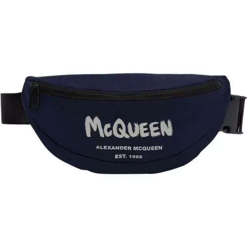 Belt Bags, male, , Size: ONE SIZE Stylish Logo Belt Bag - alexander mcqueen - Modalova