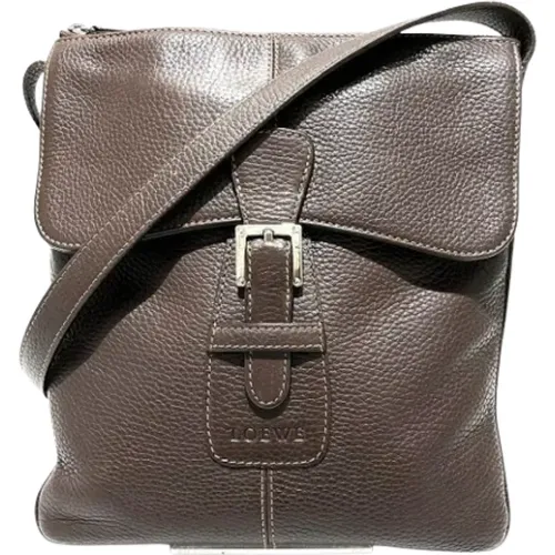 Pre-owned Cross Body Bags, female, , Size: ONE SIZE Pre-owned Leather shoulder-bags - Loewe Pre-owned - Modalova