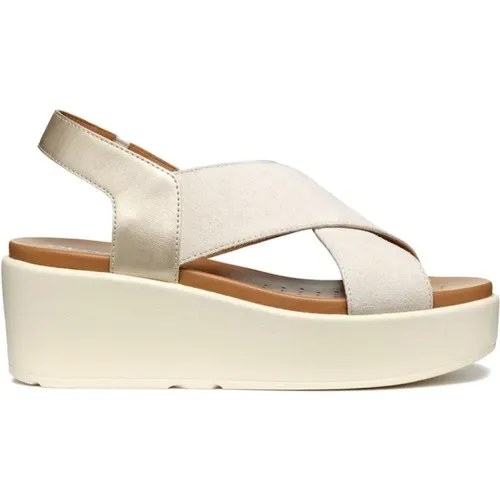 Flat Sandals for Women , female, Sizes: 6 UK - Geox - Modalova