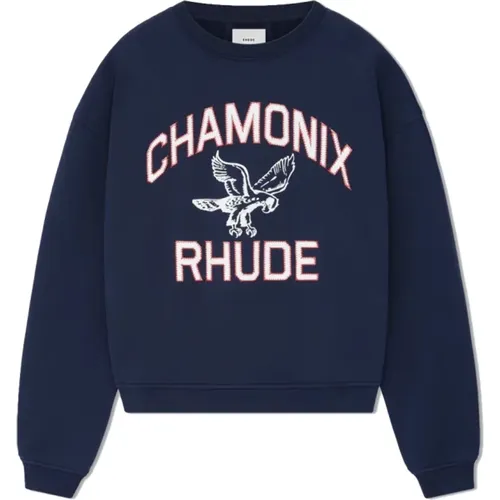 Sweatshirts, male, , Size: S Sweater Chamonix Girocollo - Rhude - Modalova