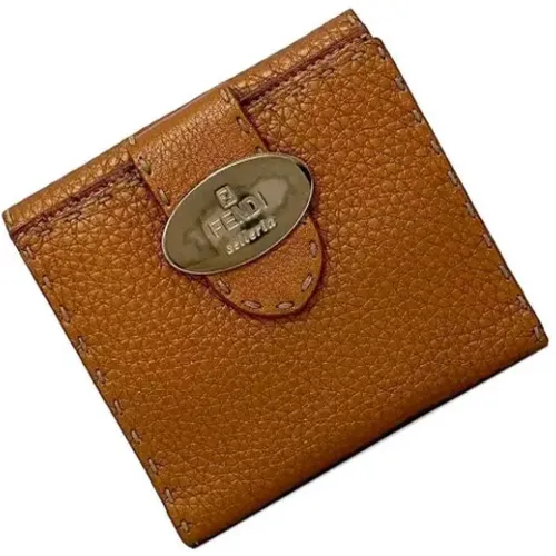 Pre-owned Wallets, female, , Size: ONE SIZE Pre-owned Leather wallets - Fendi Vintage - Modalova