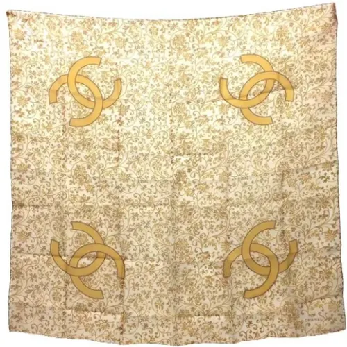 Pre-owned Scarves, female, , Size: ONE SIZE Pre-owned Silk scarves - Chanel Vintage - Modalova