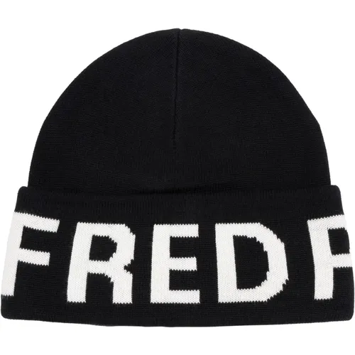 Beanies, male, , Size: ONE SIZE Plain Logo Beanie - Fred Perry - Modalova