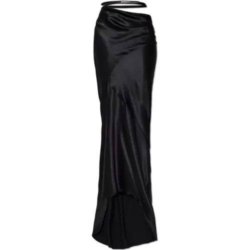 Maxi Skirts, female, , Size: XS Silk skirt with belt - Tom Ford - Modalova