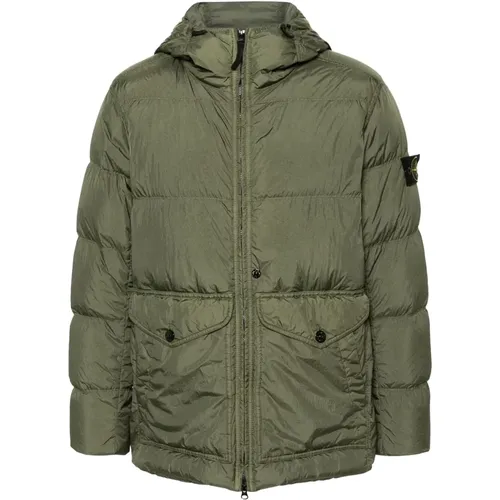 Nylon Down Jacket , male, Sizes: L, S, M - Stone Island - Modalova