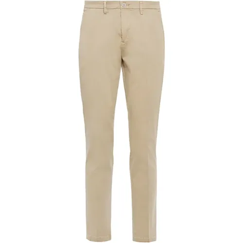 Stretch-Baumwoll-Gabardine-Hose , Herren, Größe: W32 - Boggi Milano - Modalova