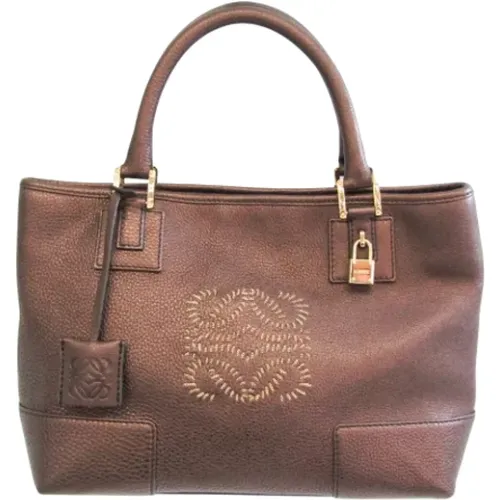 Pre-owned Tote Bags, female, , Size: ONE SIZE Pre-owned Leather handbags - Loewe Pre-owned - Modalova